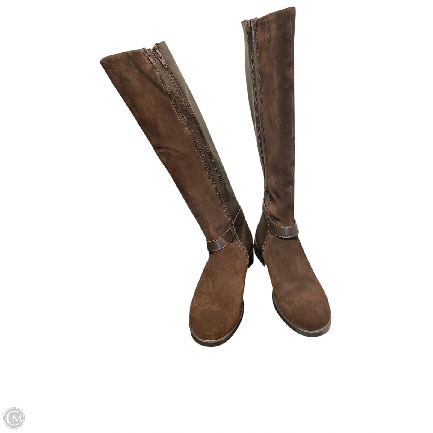 Boots Ankle Flats By Aerosoles In Brown, Size: 7.5