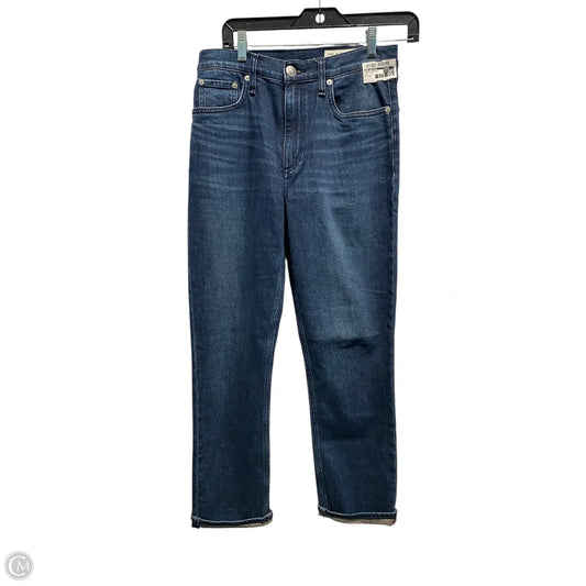 Jeans Straight By Rag And Bone In Blue Denim, Size: 26