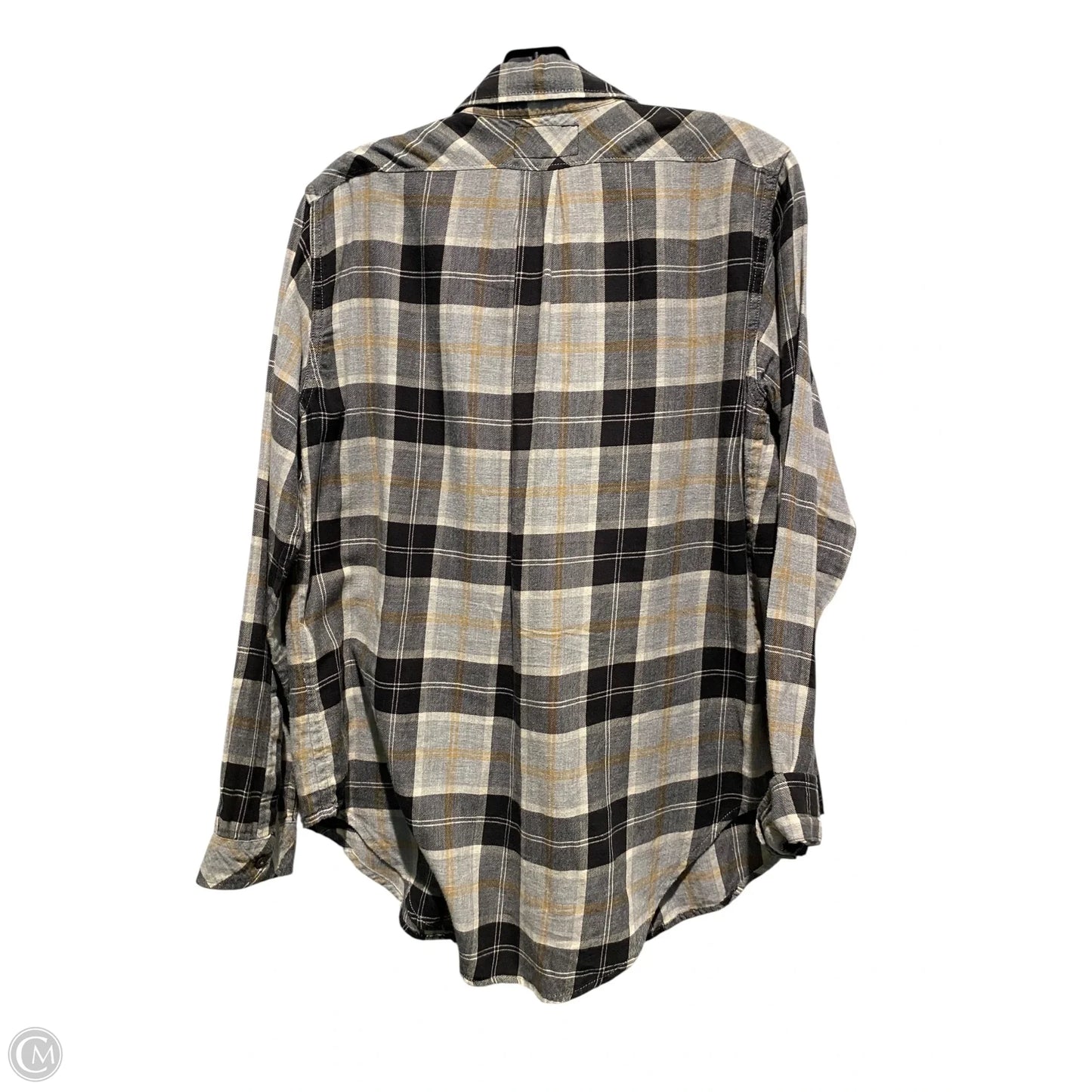 Top Long Sleeve By Current Elliott In Grey, Size: L