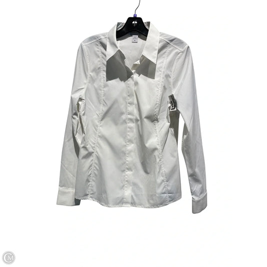 Top Long Sleeve By Athleta In White, Size: M