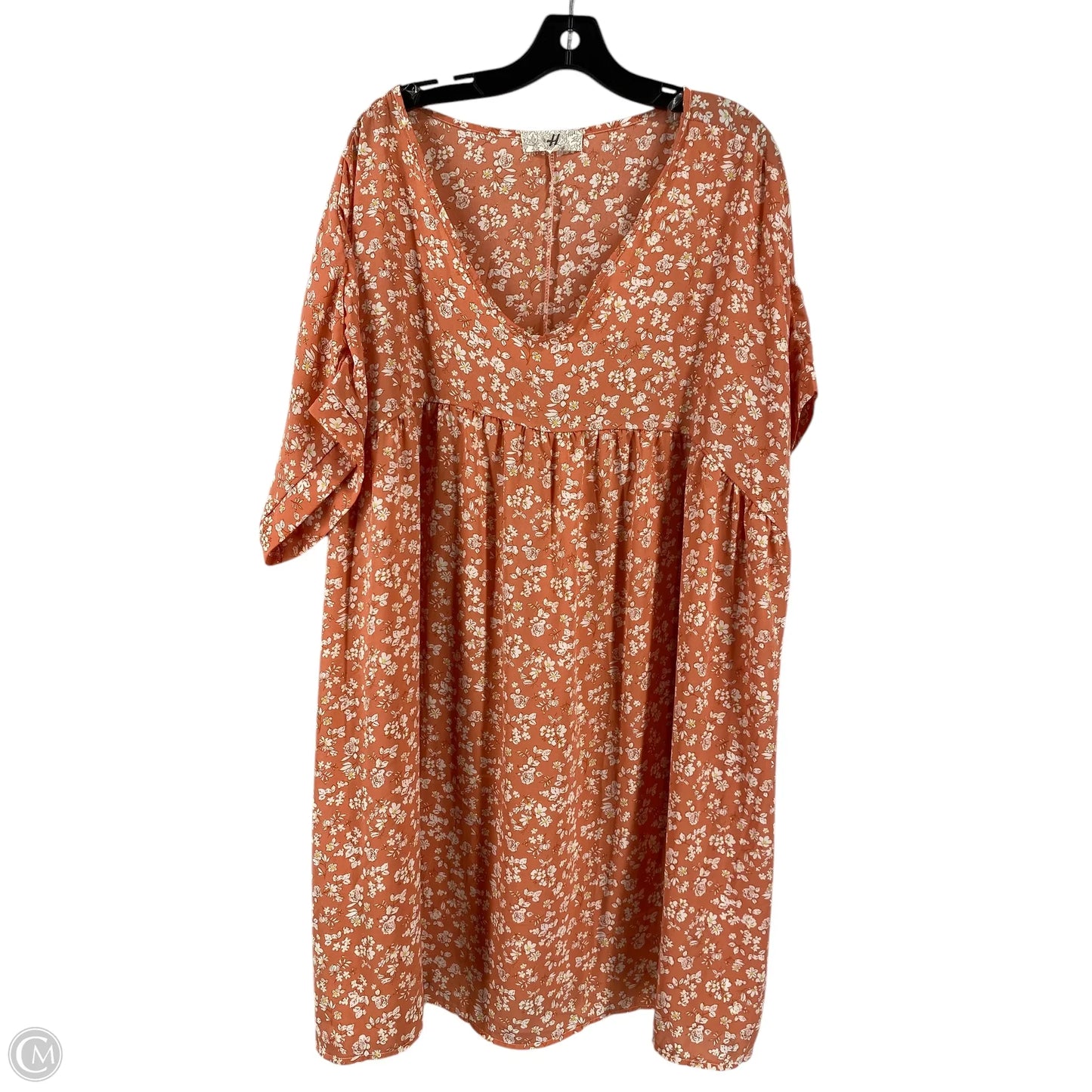 Dress Casual Short By Clothes Mentor In Orange, Size: 2x