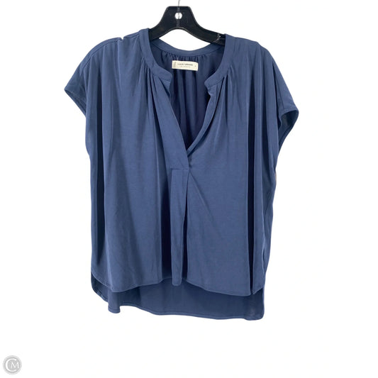 Top Short Sleeve By Lucky Brand In Blue, Size: S