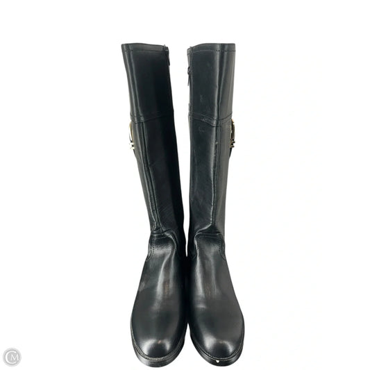 Boots Mid-calf Flats By Liz Claiborne In Black, Size: 9