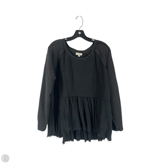 Top Long Sleeve By Umgee In Black, Size: L