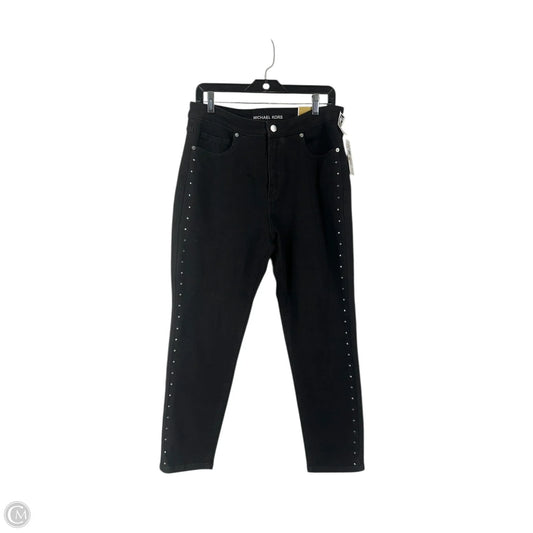 Jeans Skinny By Michael By Michael Kors In Black Denim, Size: 12