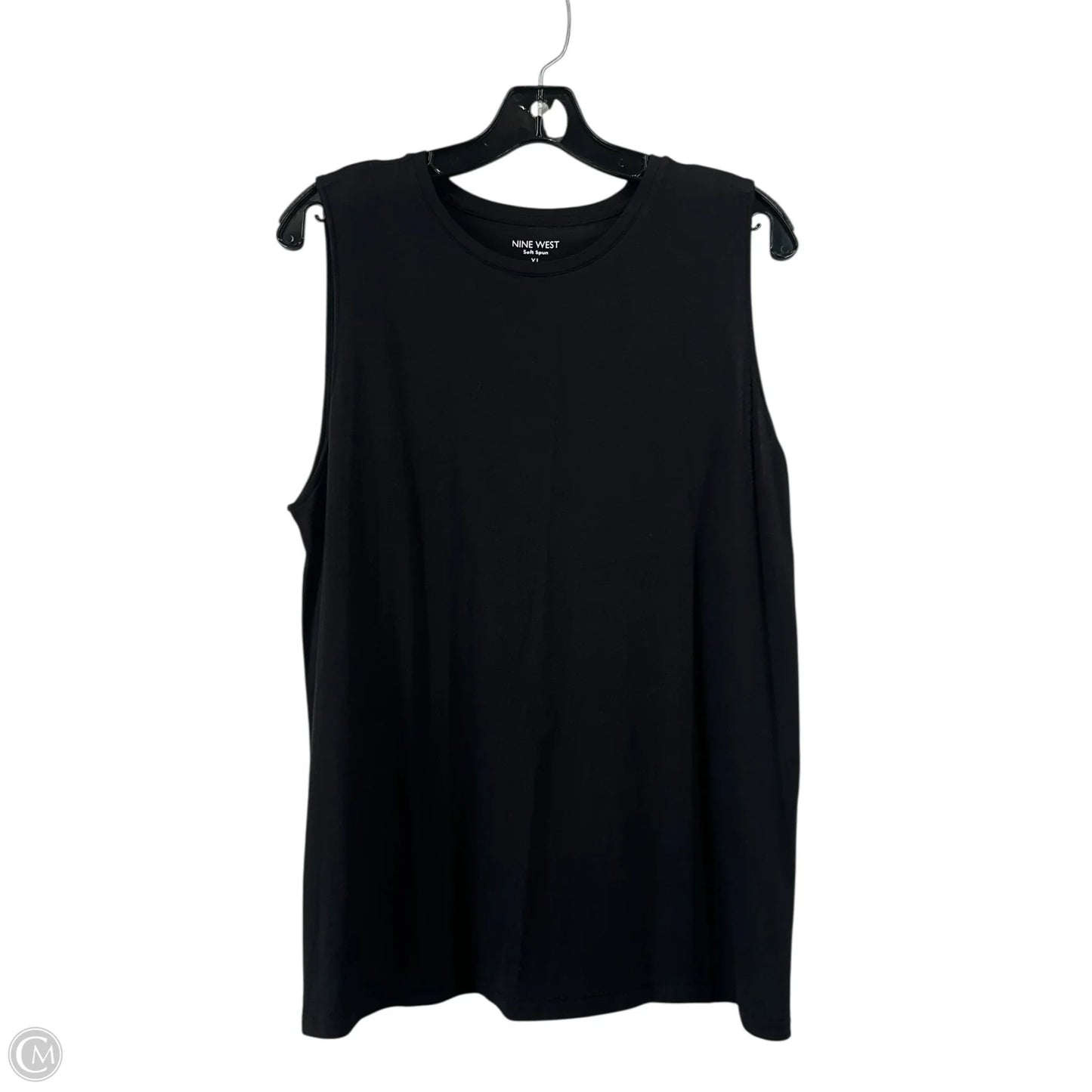 Top Sleeveless By Nine West In Black, Size: Xl