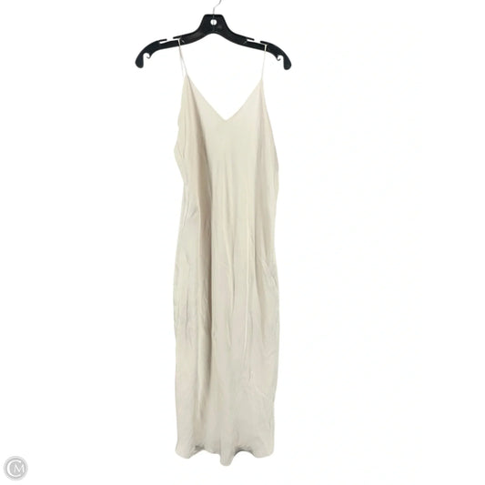 Dress Casual Midi By Banana Republic In Cream, Size: 10