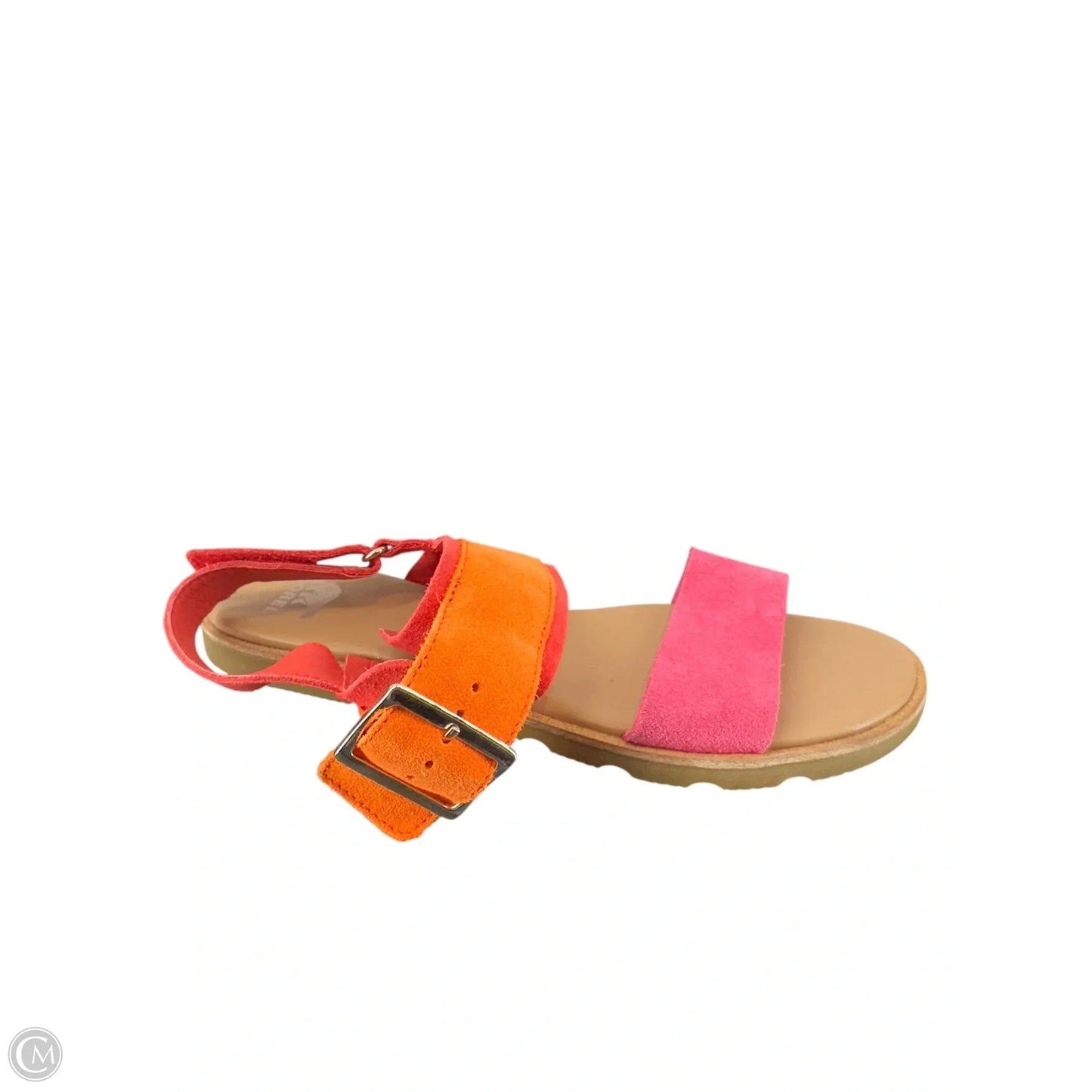 Sandals Flats By Sorel In Orange & Pink, Size: 8