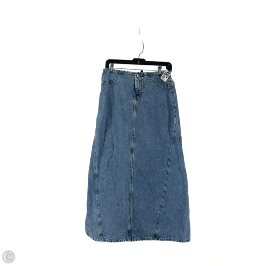 Skirt Maxi By Divided In Blue Denim, Size: 6