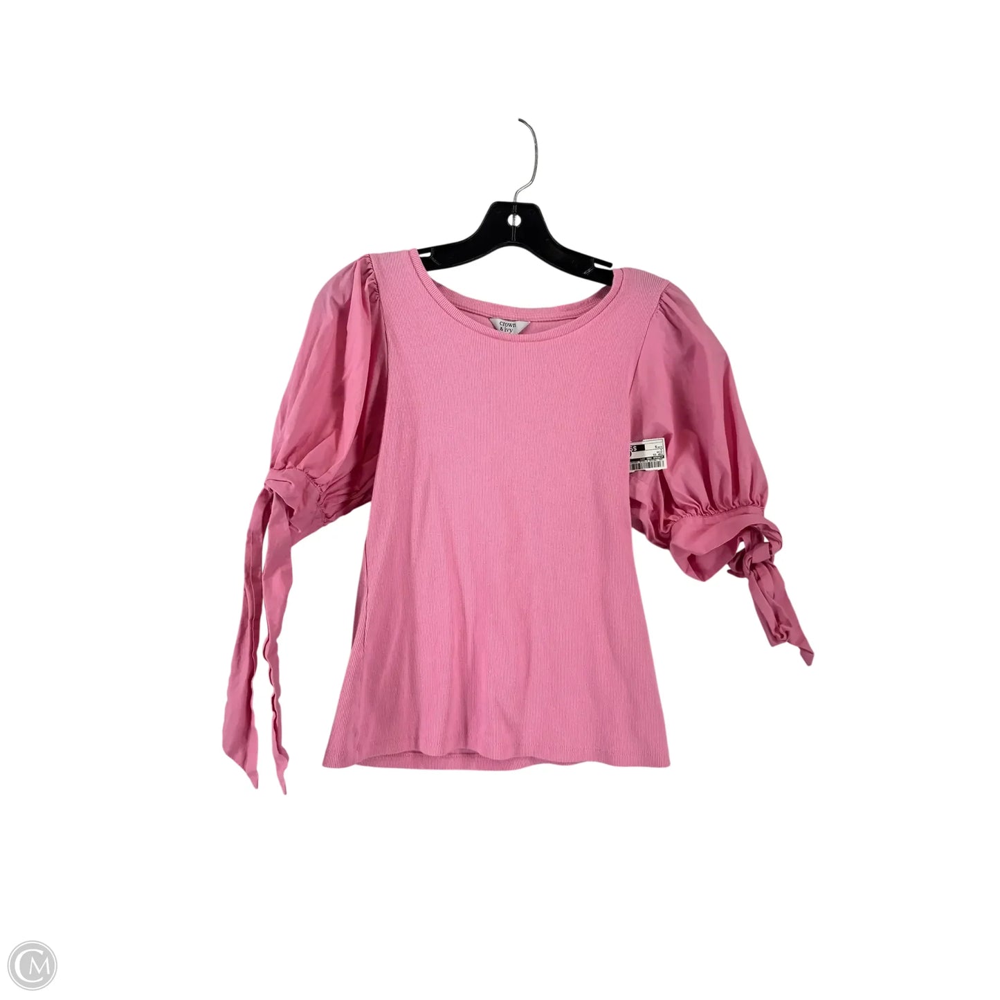 Top Short Sleeve By Crown And Ivy In Pink, Size: S
