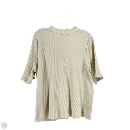 Top Short Sleeve By Old Navy In Cream, Size: 3x