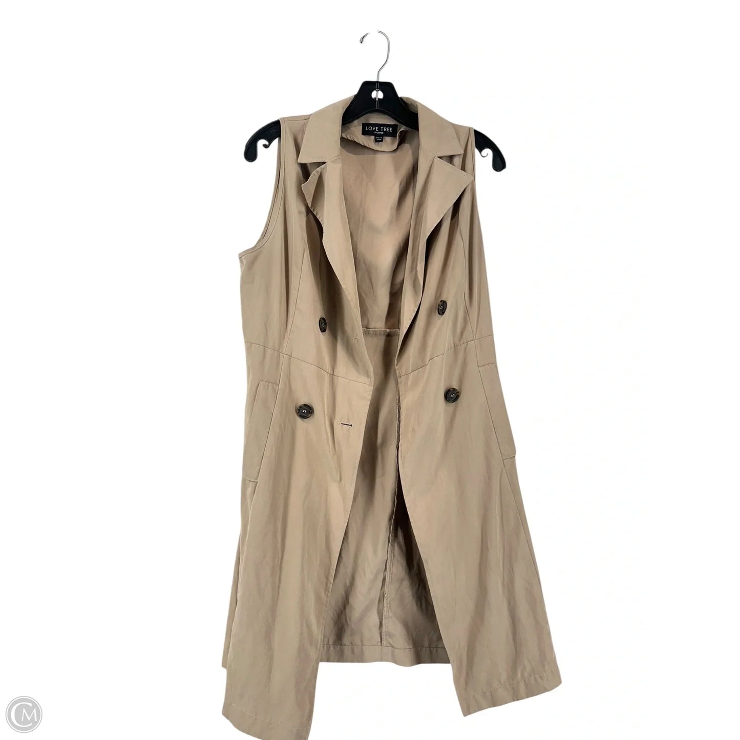 Coat Other By Love Tree In Tan, Size: Xl