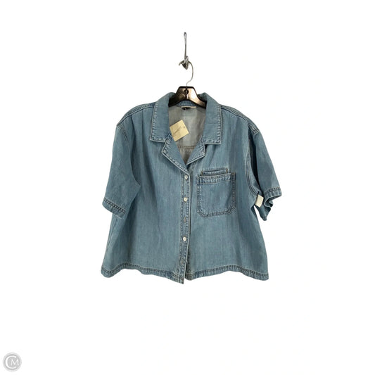 Top Short Sleeve By Universal Thread In Blue, Size: L