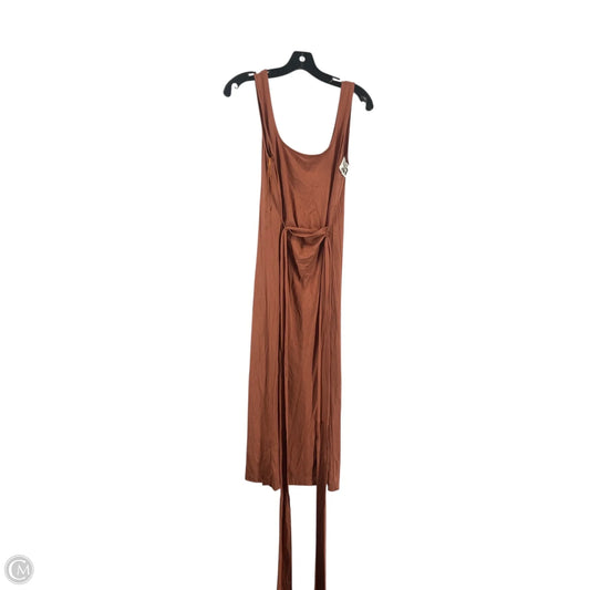 Dress Casual Midi By Ann Taylor In Copper, Size: S