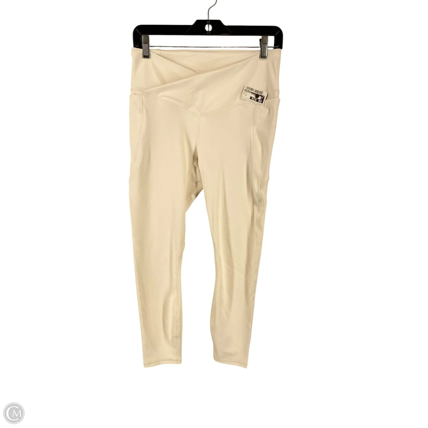 Athletic Leggings By Fabletics In White, Size: M