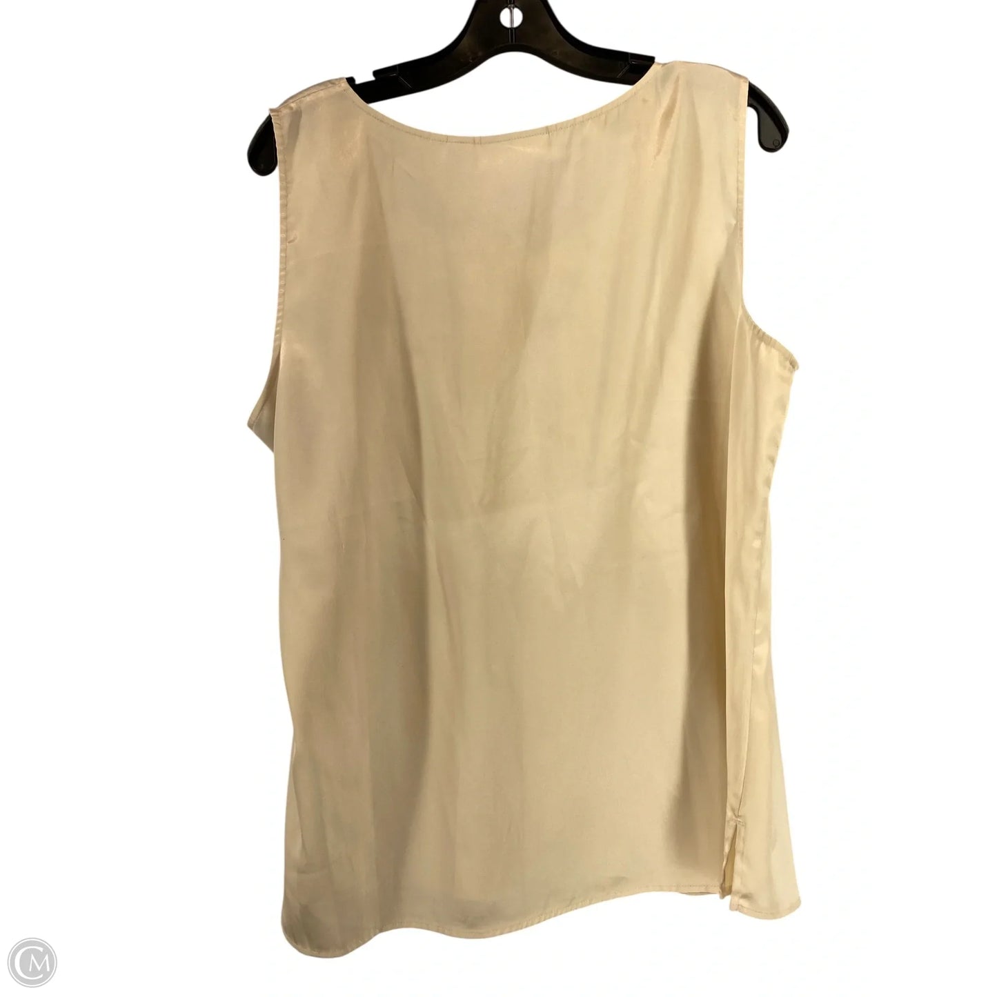 Top Sleeveless By Chicos In Cream, Size: 30