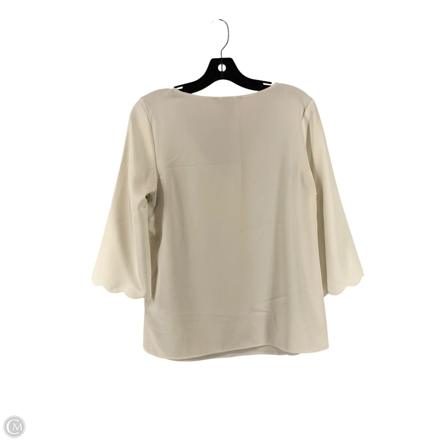 Top Long Sleeve By H&m In Cream, Size: S