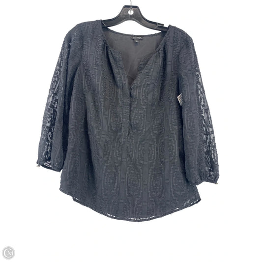 Top Long Sleeve By Talbots In Black, Size: S