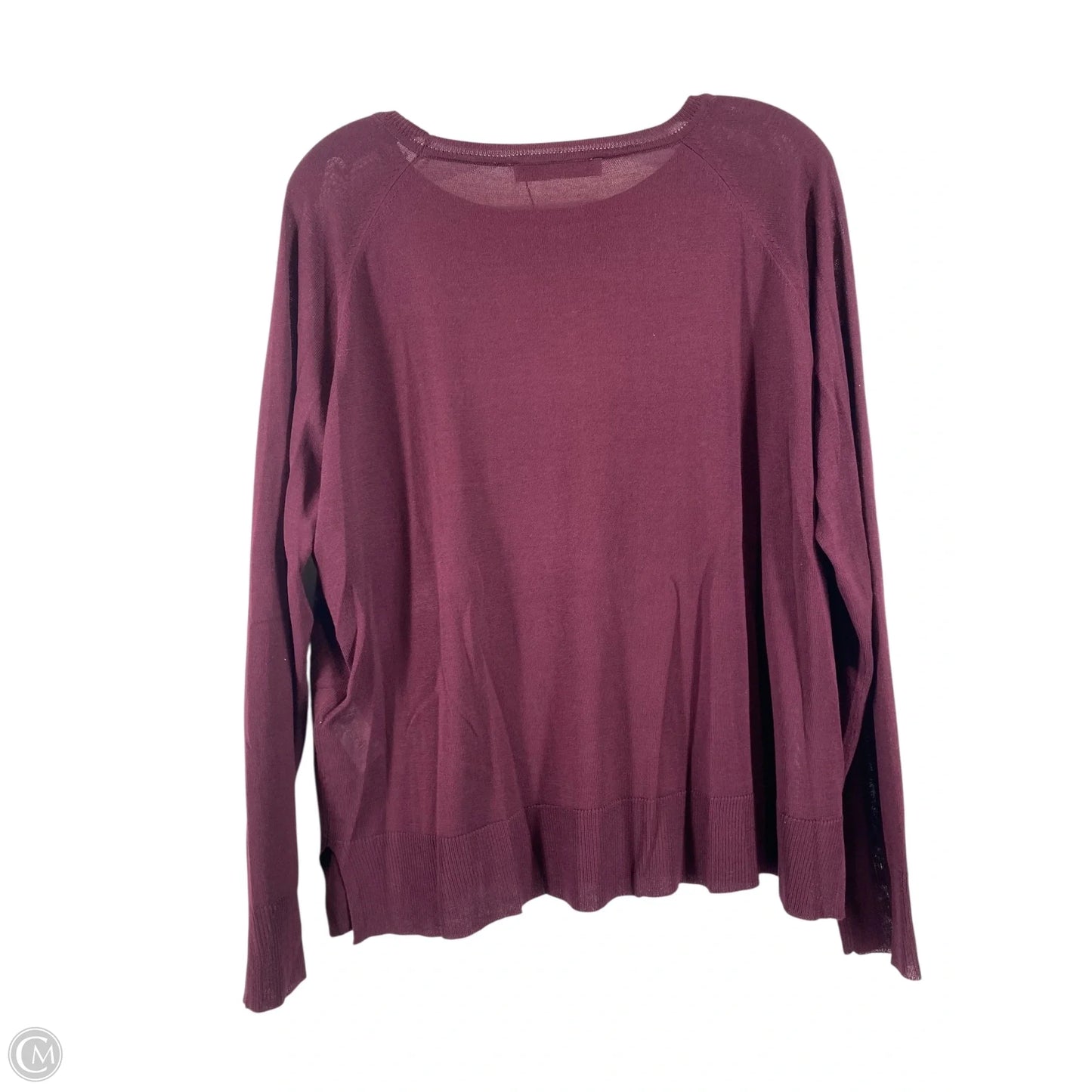 Top Long Sleeve By Zara In Purple, Size: L