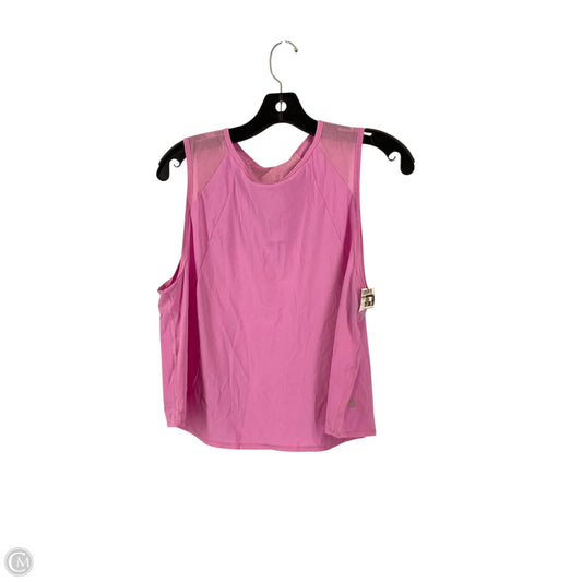 Athletic Top Short Sleeve By Lululemon In Pink, Size: 10