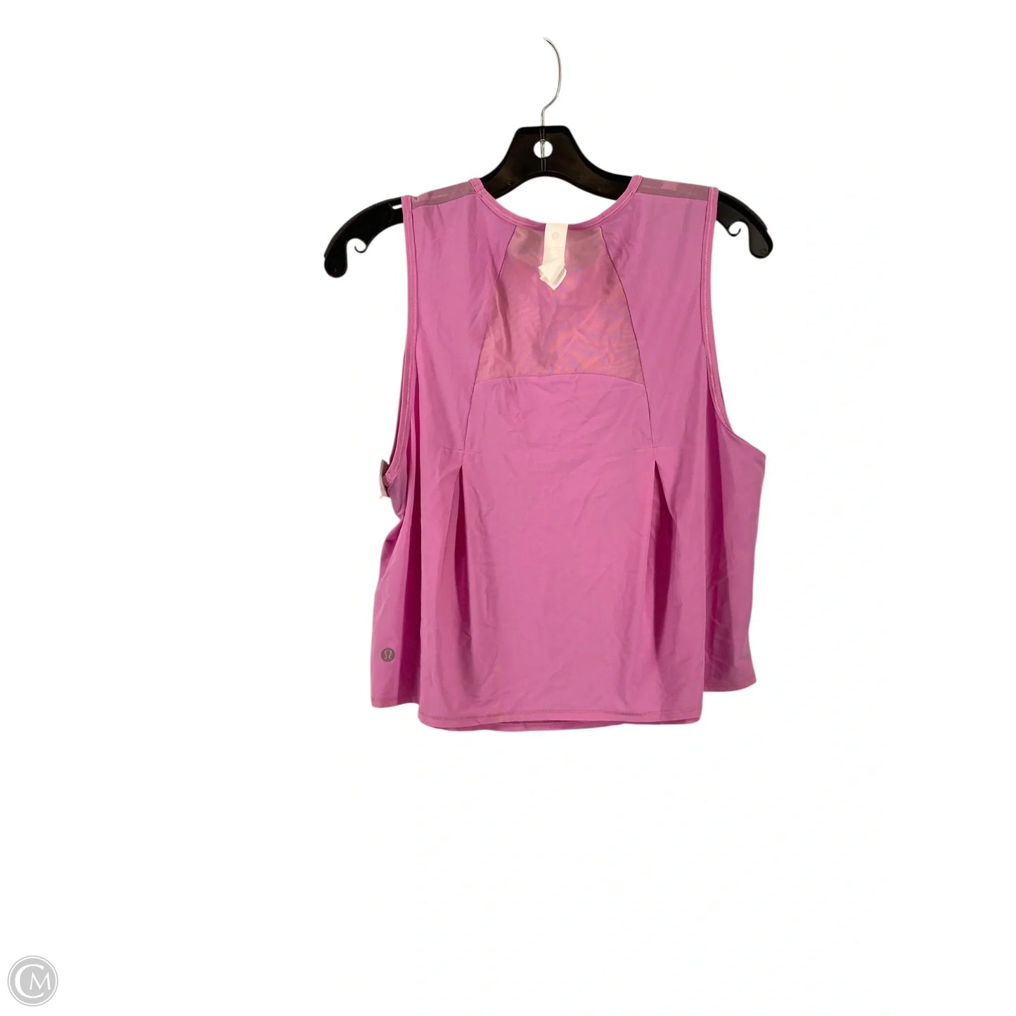 Athletic Top Short Sleeve By Lululemon In Pink, Size: 10
