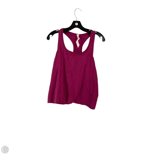 Athletic Top Short Sleeve By Lululemon In Pink, Size: 10