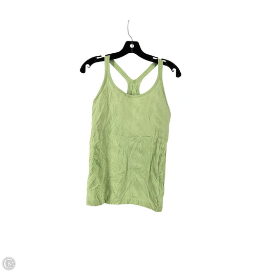 Athletic Top Short Sleeve By Lululemon In Green, Size: 10
