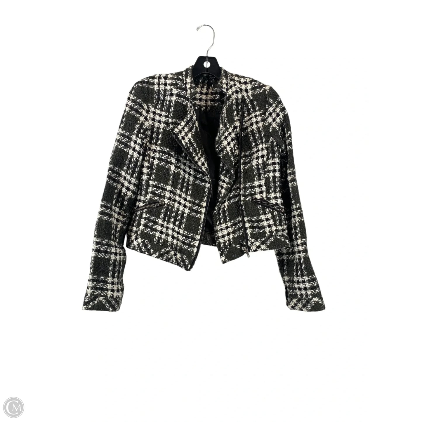 Blazer By Papaya In Black & Cream, Size: M