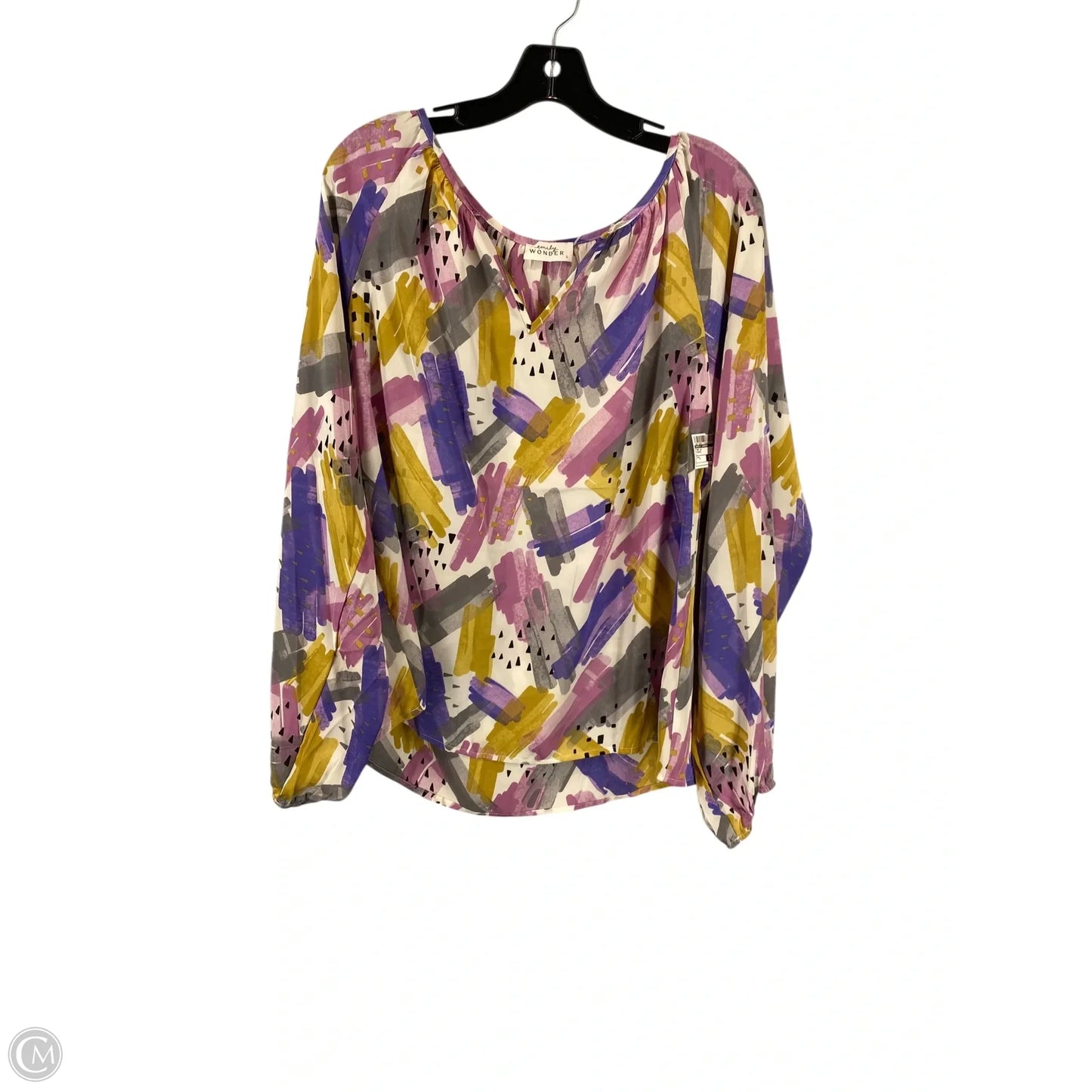 Top Long Sleeve By Emily Wonder In Purple, Size: L