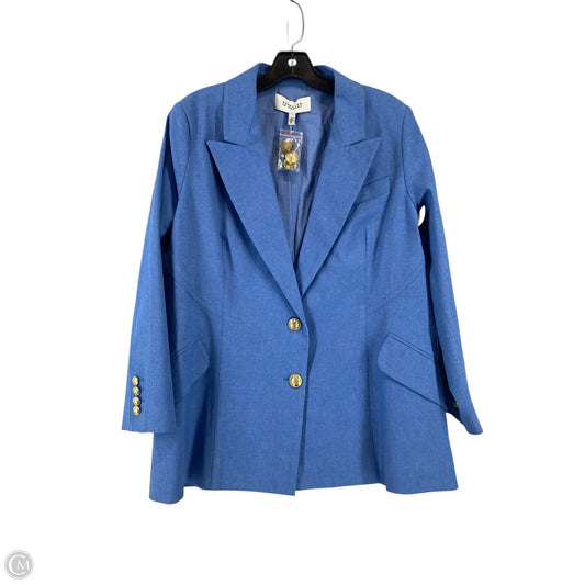 Blazer Designer By Derek Lam In Blue, Size: 14