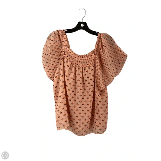 Top Long Sleeve By Ann Taylor In Pink, Size: M