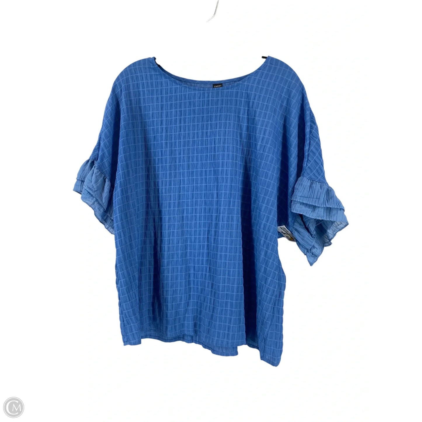 Top Short Sleeve By Cmc In Blue, Size: Xl