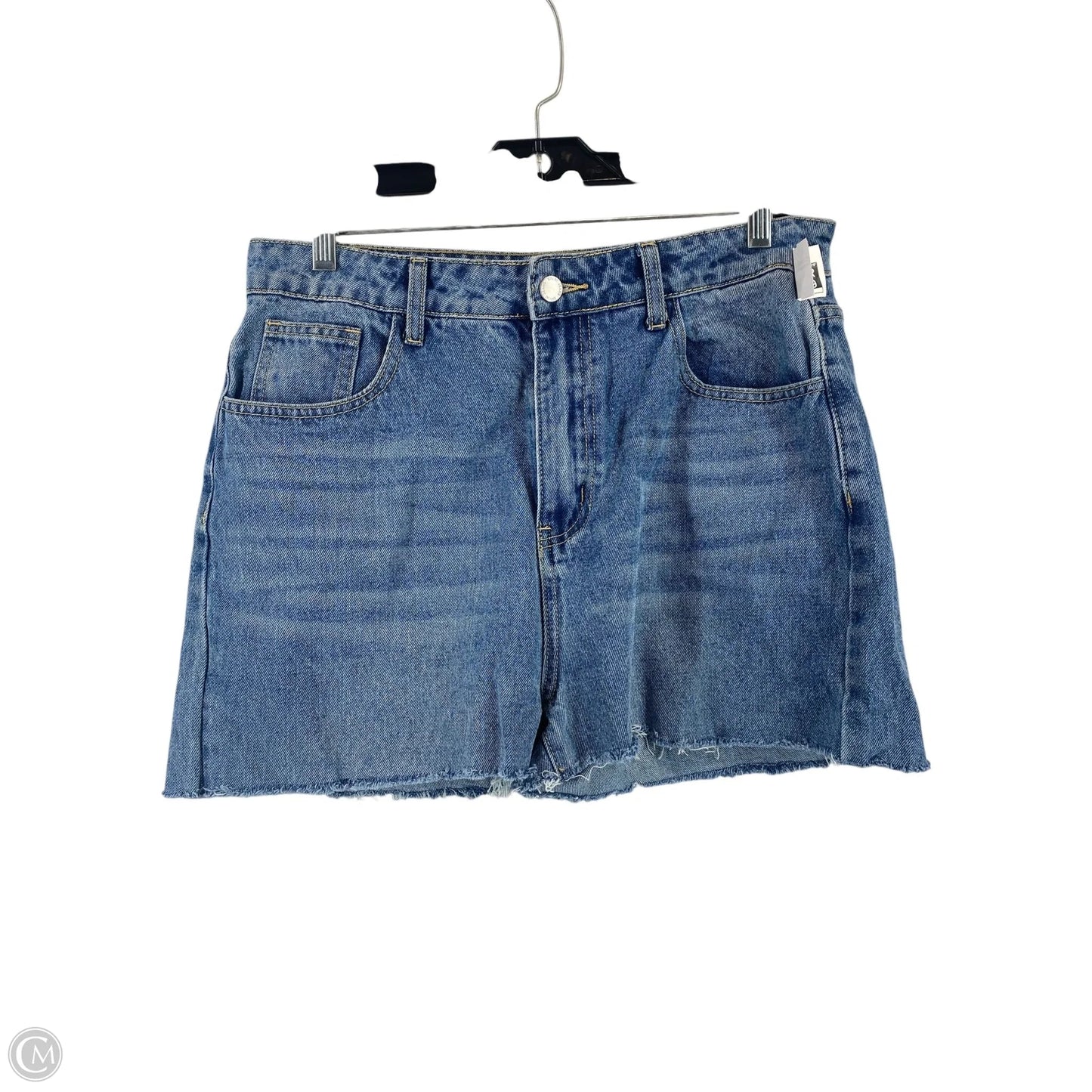 Skirt Mini & Short By Shein In Blue Denim, Size: L