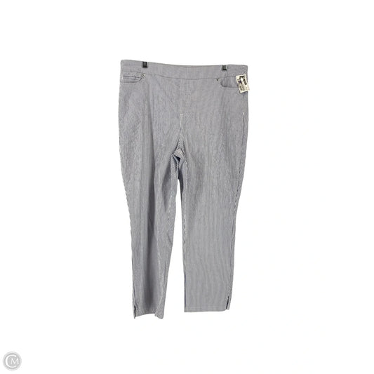 Pants Cargo & Utility By Mario Serrani In Striped Pattern, Size: Xl