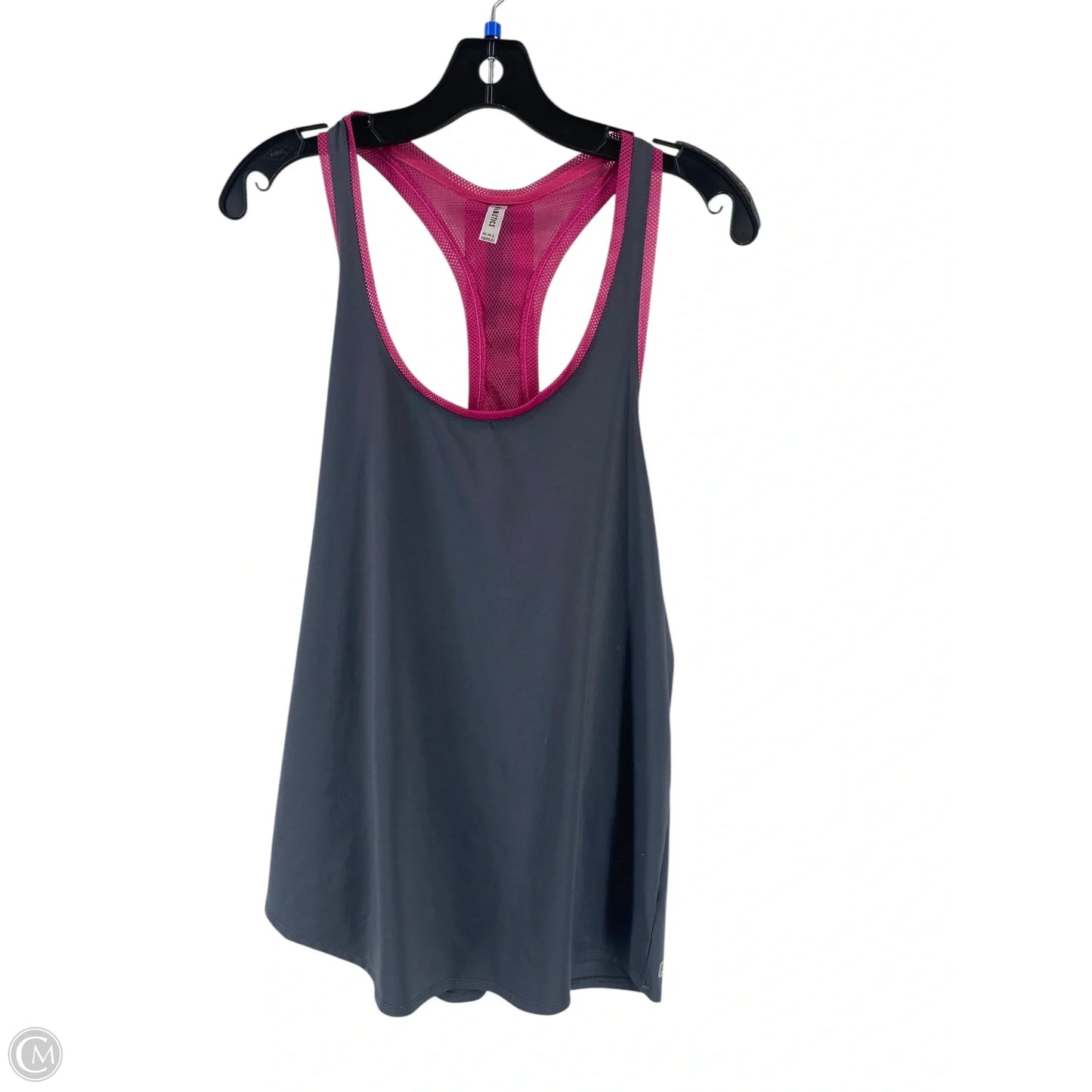 Athletic Top Short Sleeve By Fabletics In Grey, Size: Xxl