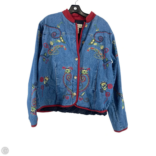 Jacket Denim By Orvis In Blue Denim, Size: L