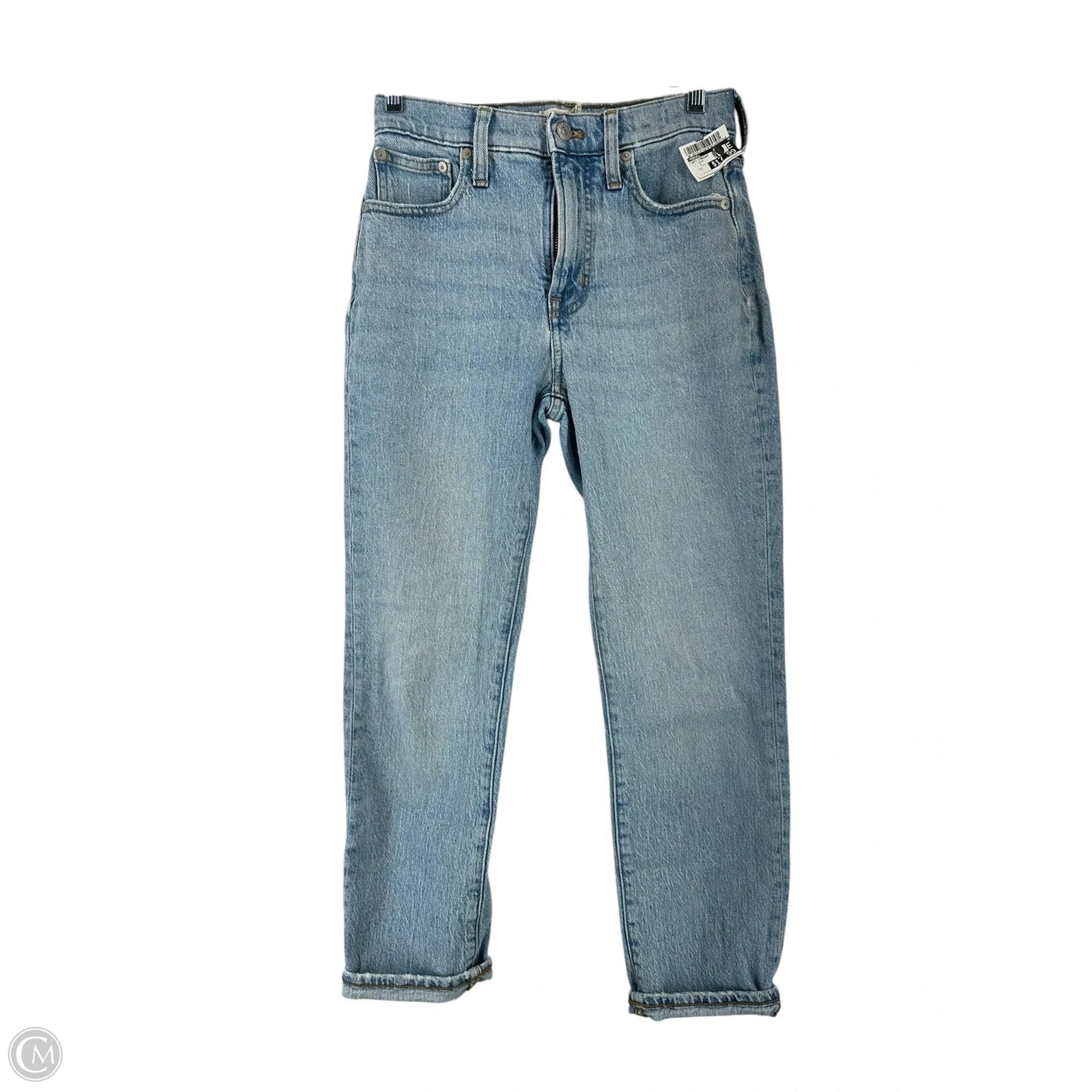 Jeans Straight By Madewell In Blue Denim, Size: Xs