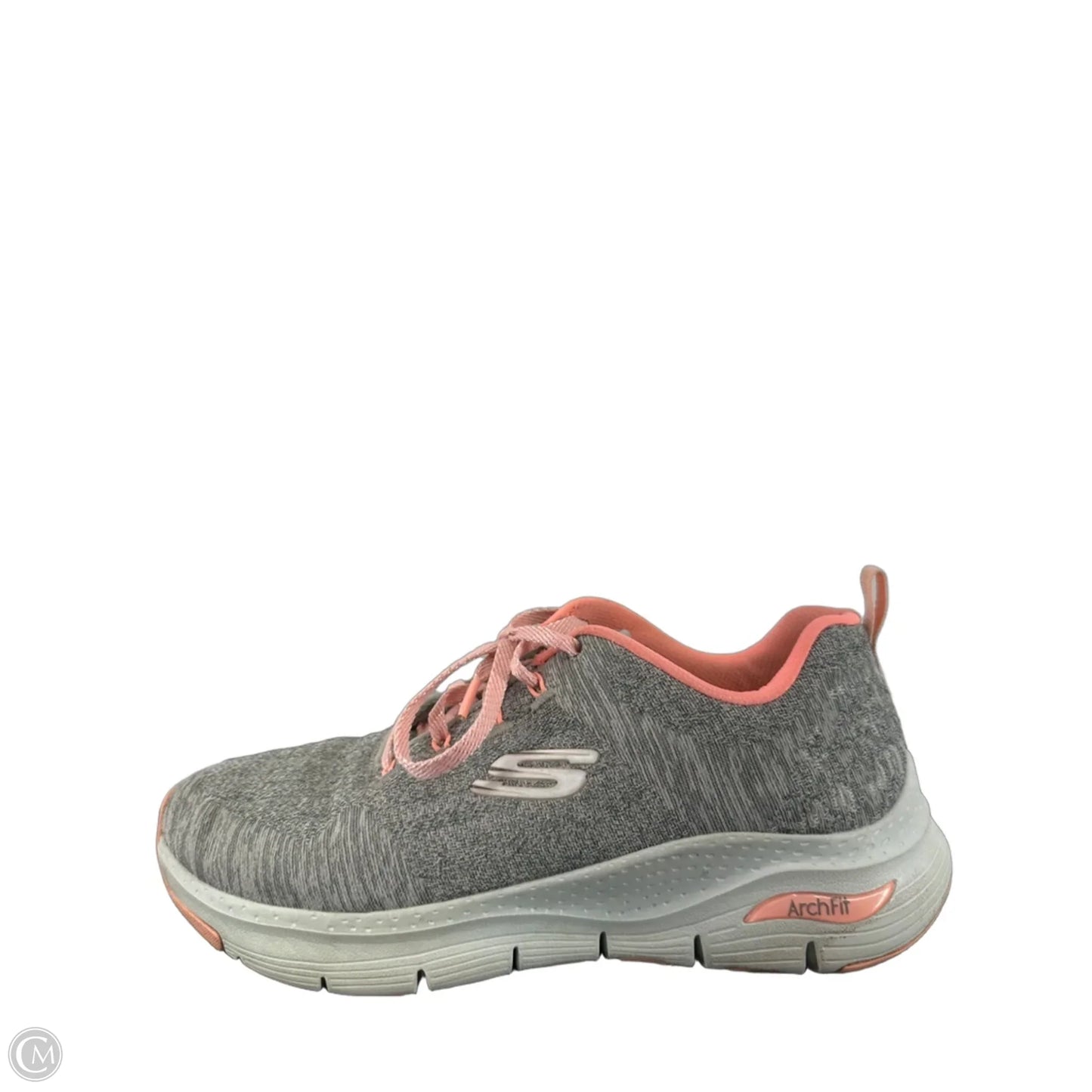 Shoes Athletic By Skechers In Grey, Size: 9