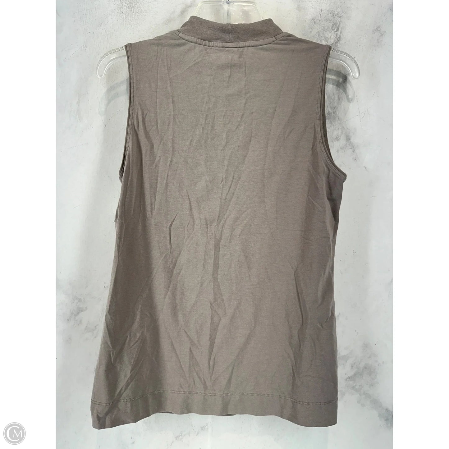 Athletic Top Long Sleeve Collar By Athleta In Grey, Size: S