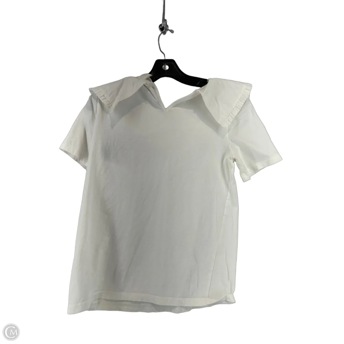 Top Short Sleeve By H&m In White, Size: S