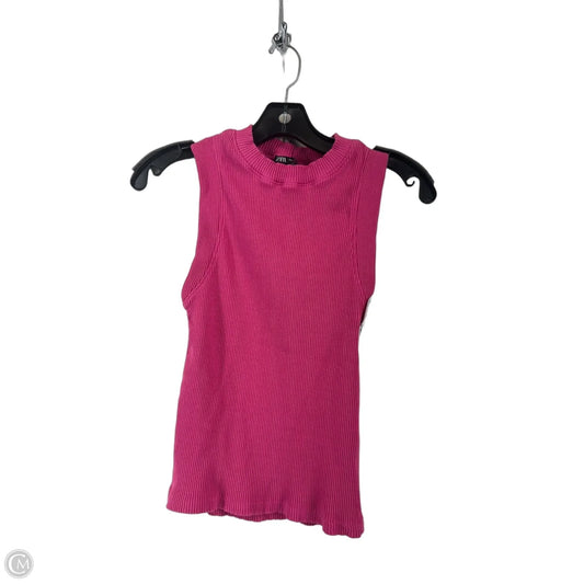 Top Sleeveless By Zara In Purple, Size: S