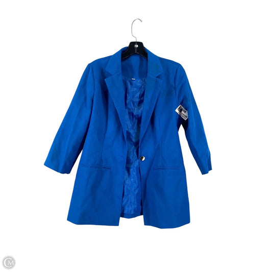 Blazer By Clothes Mentor In Blue, Size: S
