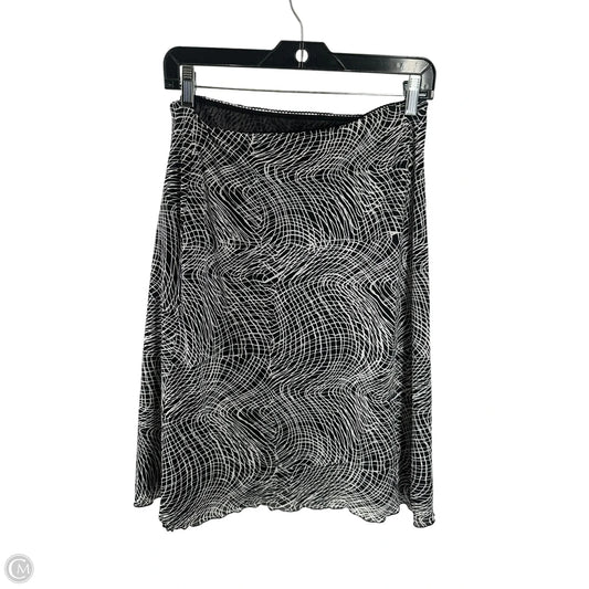 Skirt Midi By Clothes Mentor In Black & White, Size: Lp