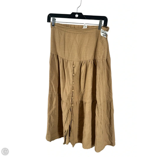 Skirt Midi By Japna In Brown, Size: S