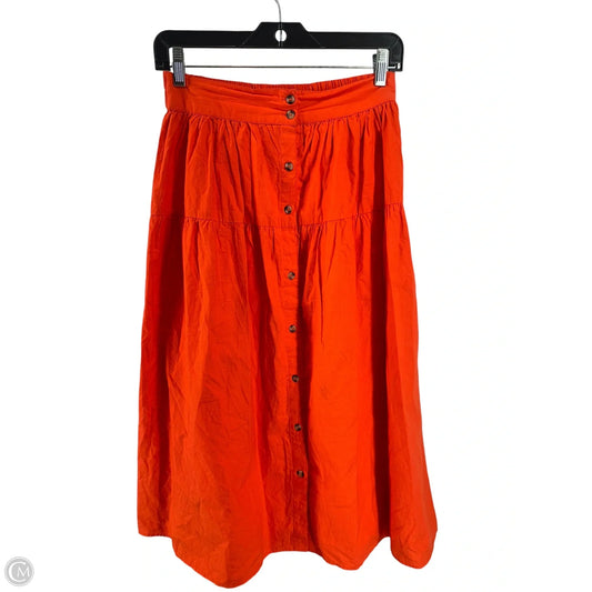 Skirt Midi By Sim & Sam In Orange, Size: M