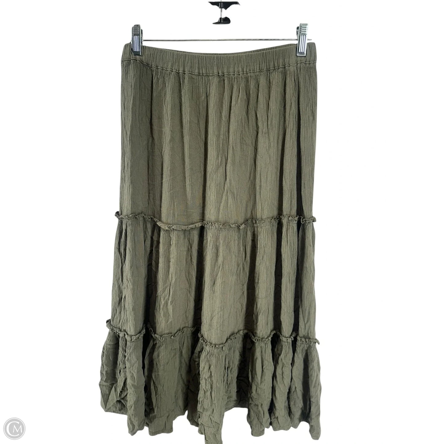 Skirt Midi By George In Green, Size: Xs