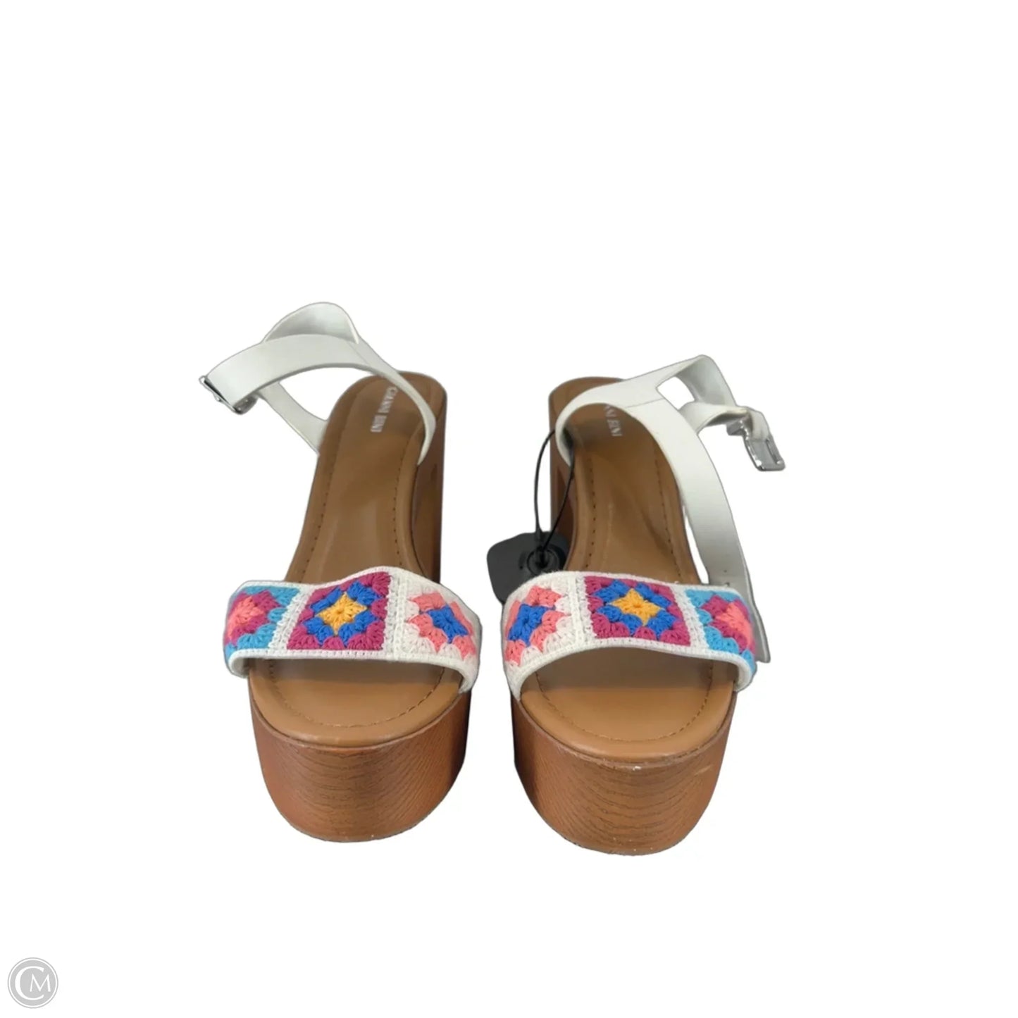 Shoes Heels Block By Gianni Bini In White, Size: 11