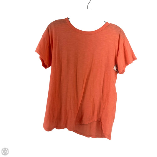 Top Short Sleeve By Madewell In Coral, Size: M