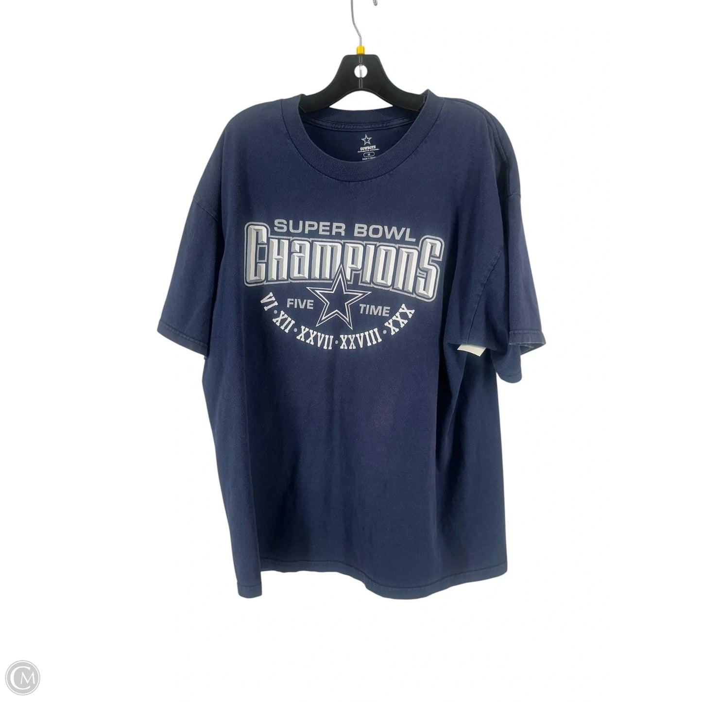 Top Short Sleeve By Clothes Mentor In Navy, Size: M