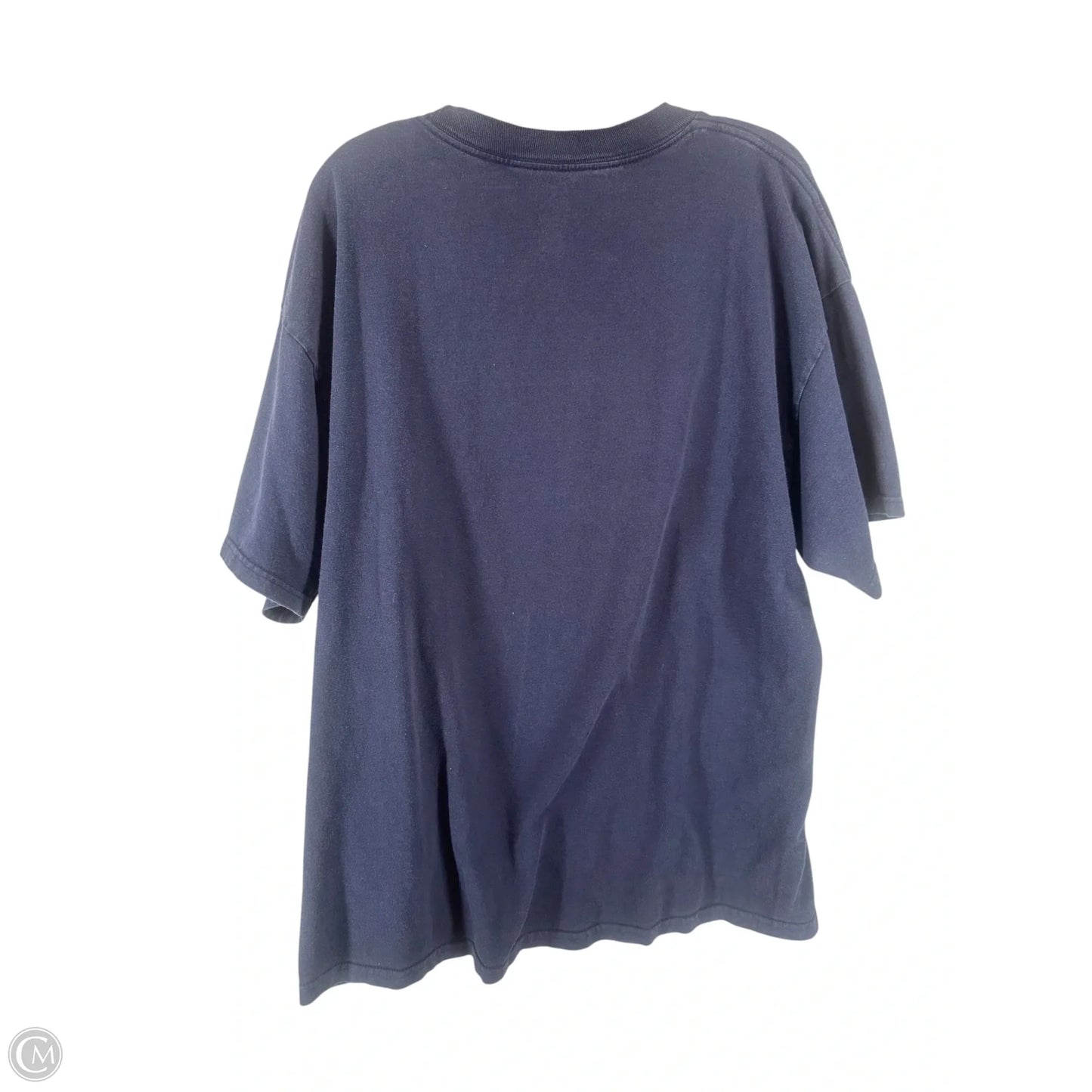 Top Short Sleeve By Clothes Mentor In Navy, Size: M